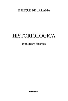Historiológica, estudios y ensayos