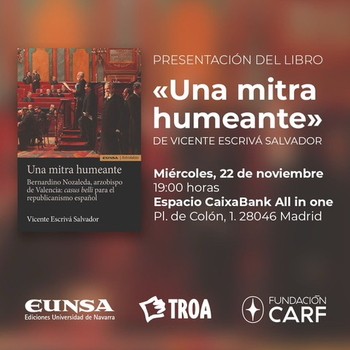  Alto perfil diplomático en la presentación de "Una mitra humeante" en Madrid el 22 de noviembre