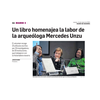 Un libro homenajea la labor de la arqueóloga Mercedes Unzu